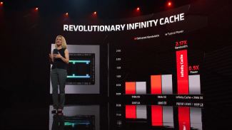 128MB of Infinity Cache. Low consumption memory, but extremely fast.