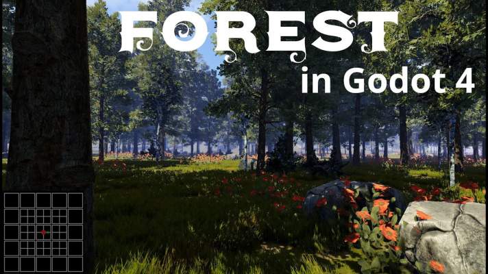 Realistic Forest Level Created In Godot Engine 4